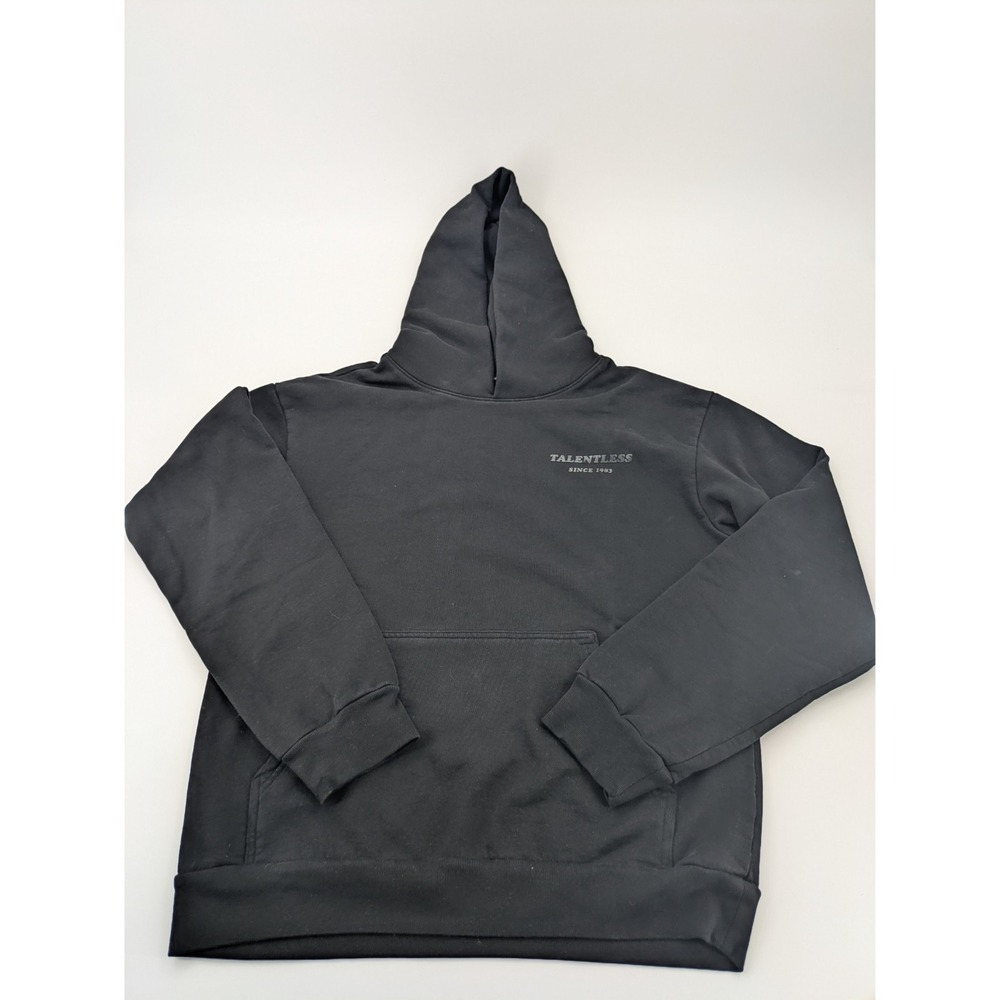 Talentless‎ Hoodie Heavyweight Hoodie Black Mens Size Medium Blank Black